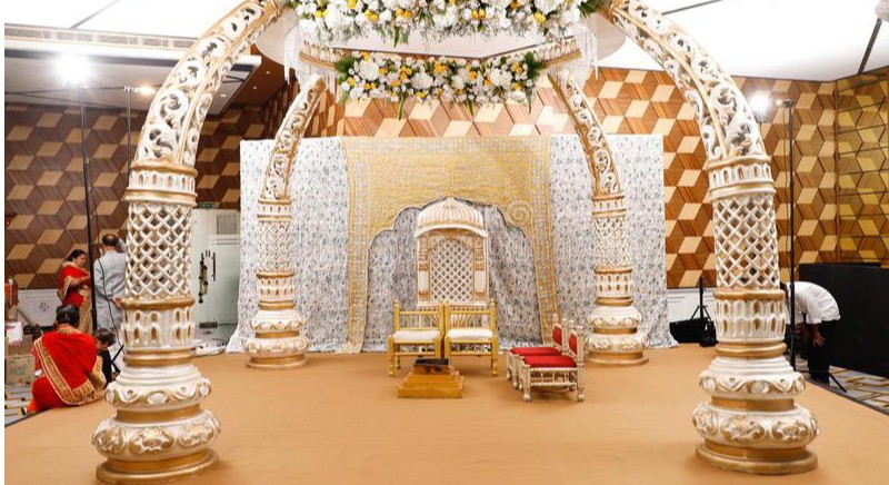 Wedding is a ceremony where two people are united in marriage